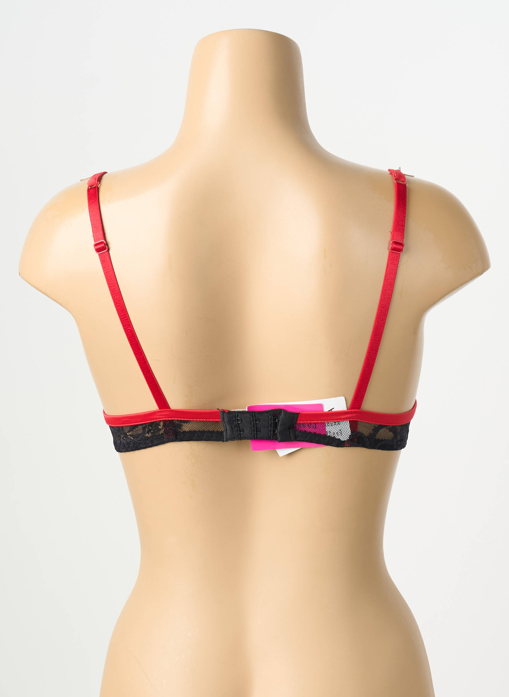 Sutien efect material satinat top sutien push-up roșu PASSIONATA femeie