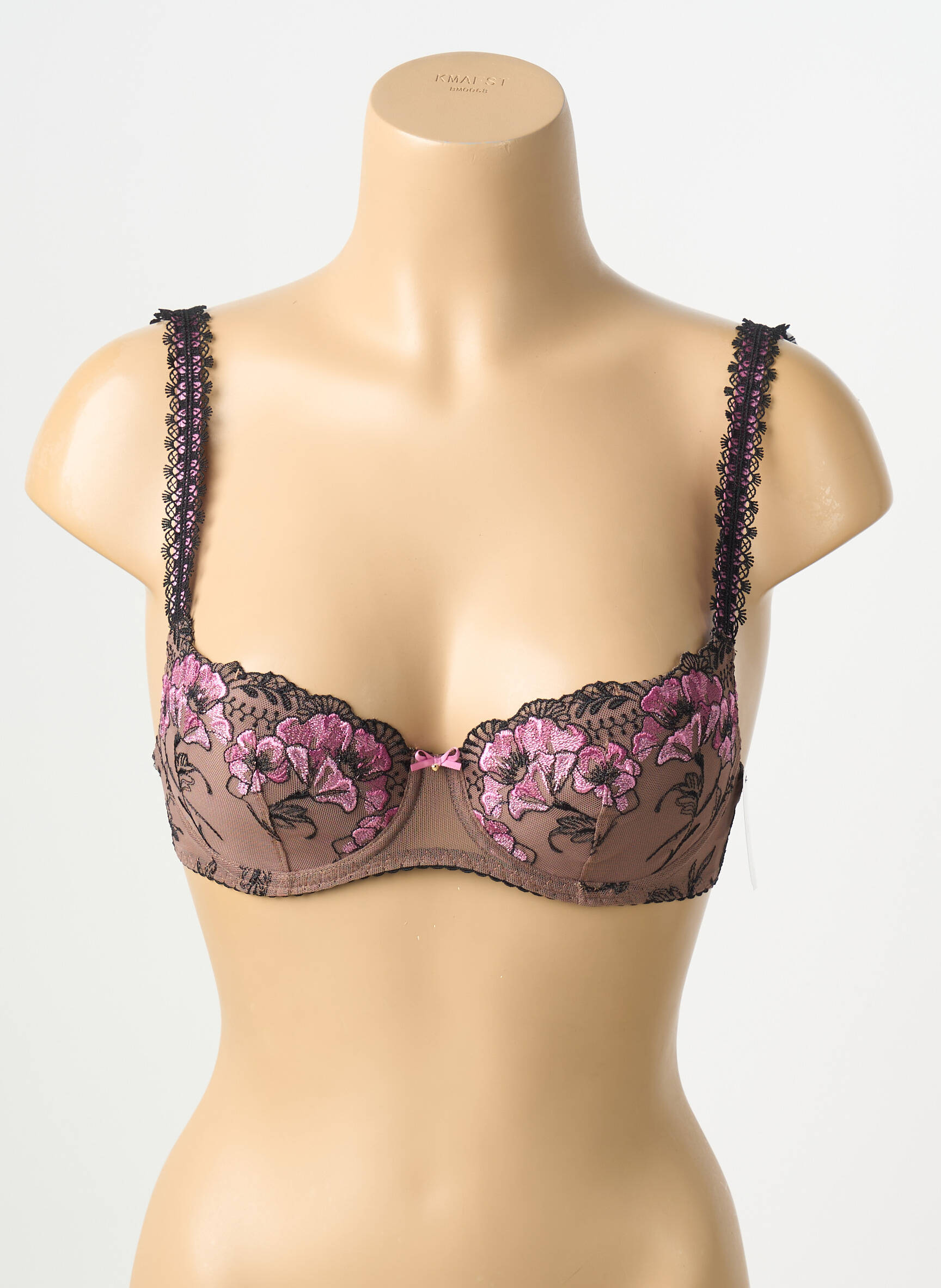 Sutien efect material satinat top sutien modelat maro AUBADE femeie