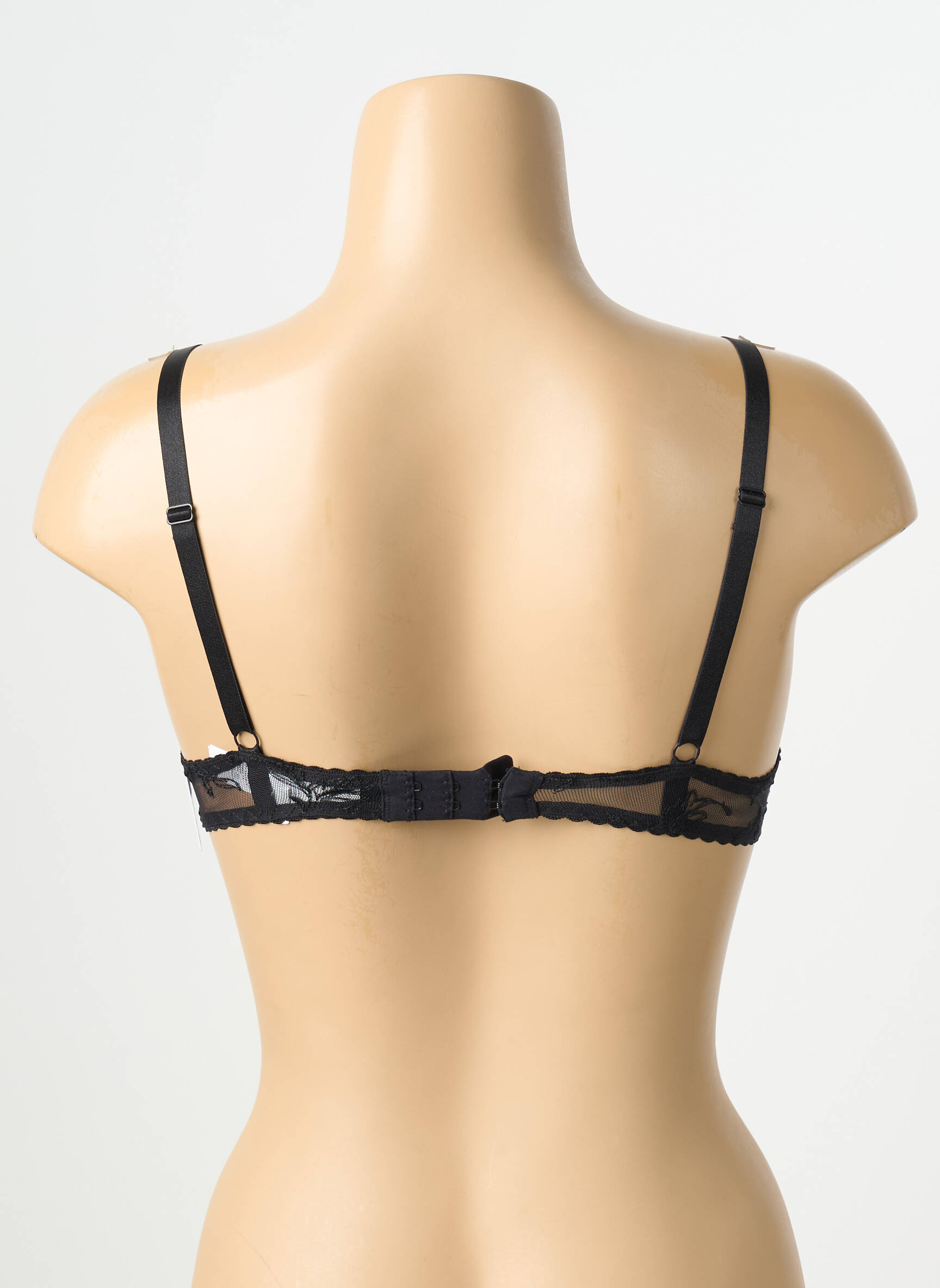 Sutien efect material satinat top sutien modelat negru AUBADE femeie