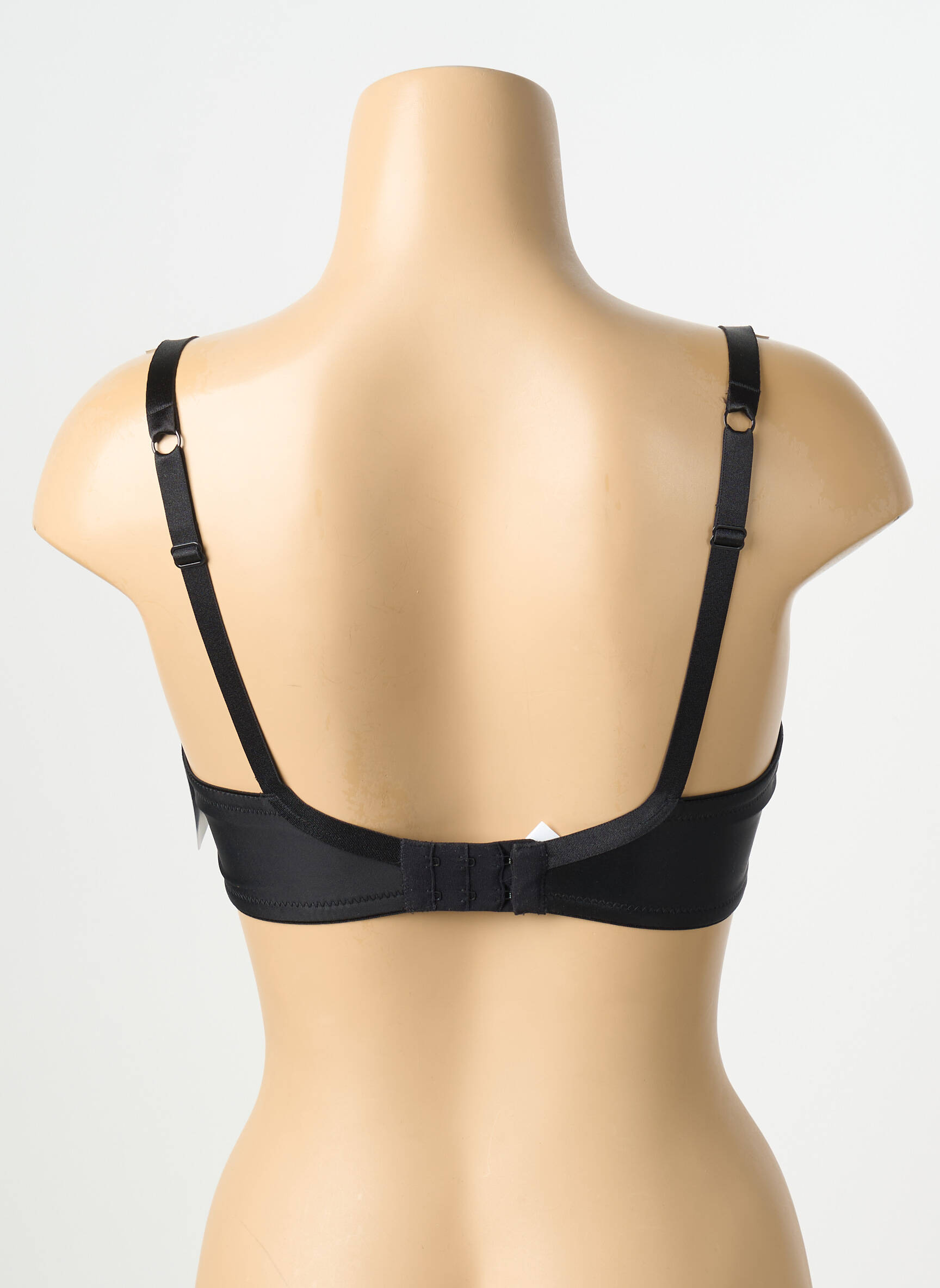 Sutien efect material satinat top sutien modelat negru KARL LAGERFELD X AUBADE femeie