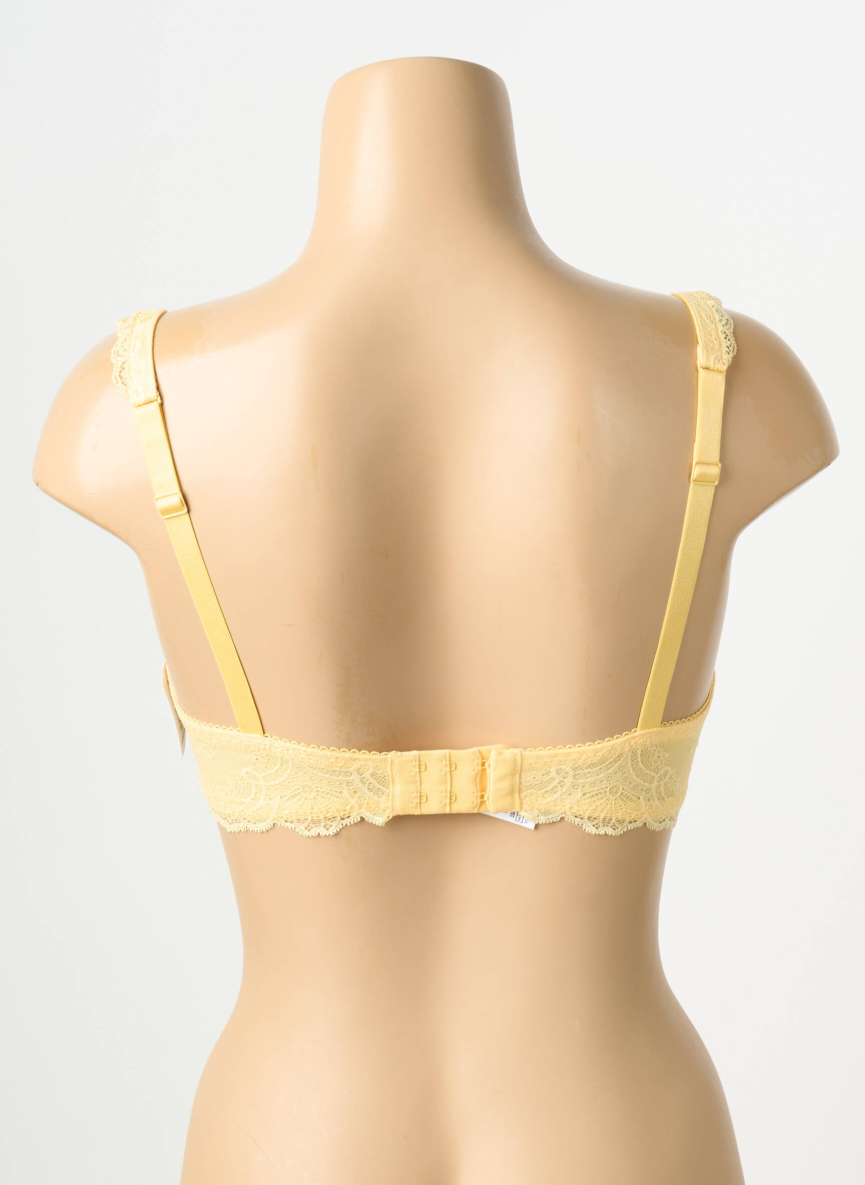 Sutien efect material satinat top sutien modelat galben AUBADE femeie