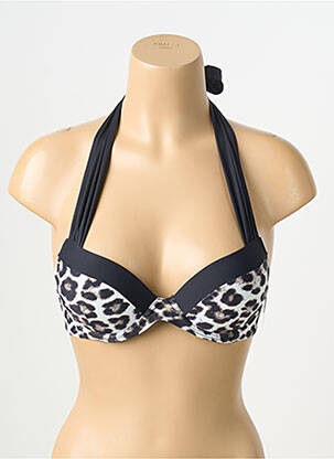 Sutien de costum de baie elasticitate top sutien push-up negru AUBADE femeie