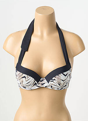 Sutien de costum de baie elasticitate top sutien push-up negru AUBADE femeie