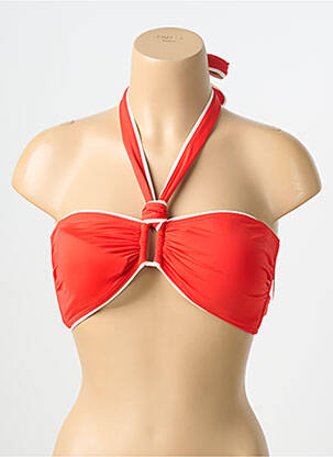 Sutien de costum de baie elasticitate sutien balconet cu decolteu înalt portocalie AUBADE femeie