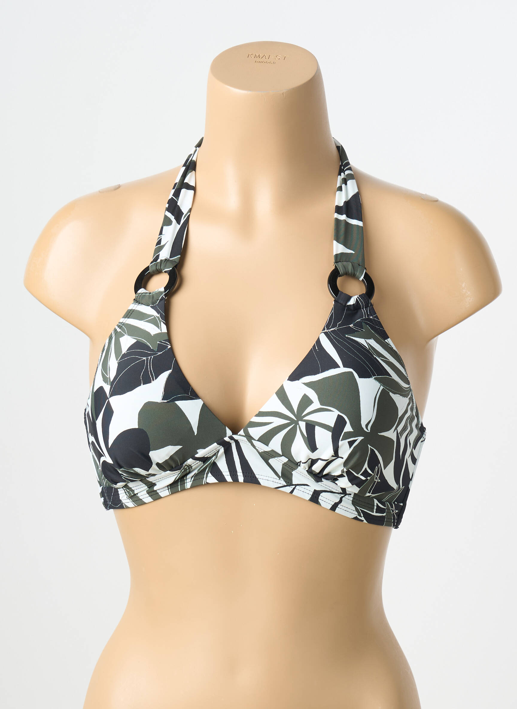 Sutien de costum de baie elasticitate top triunghiuri verde AUBADE femeie