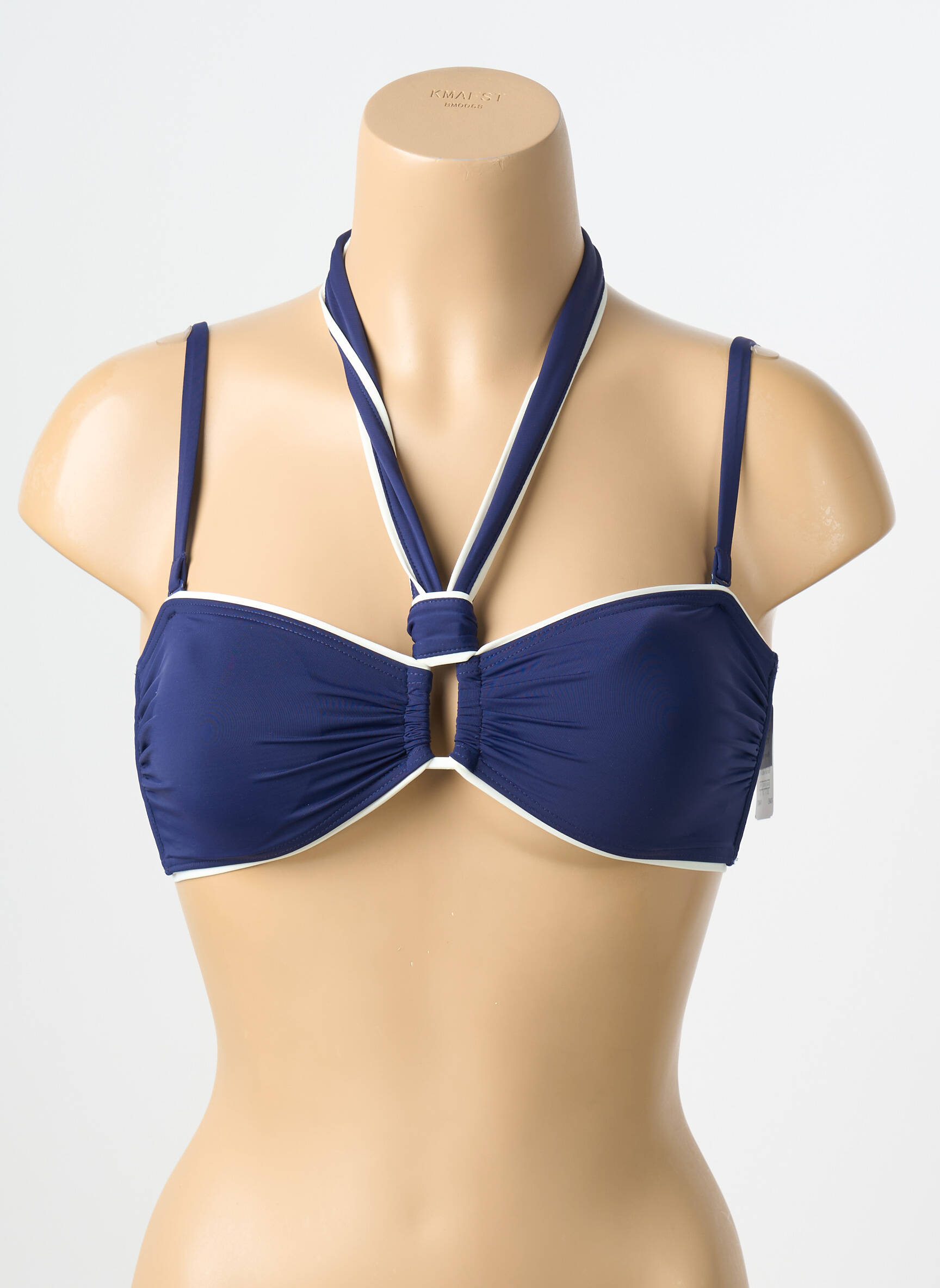 Sutien de costum de baie elasticitate top bentiță albastru AUBADE femeie