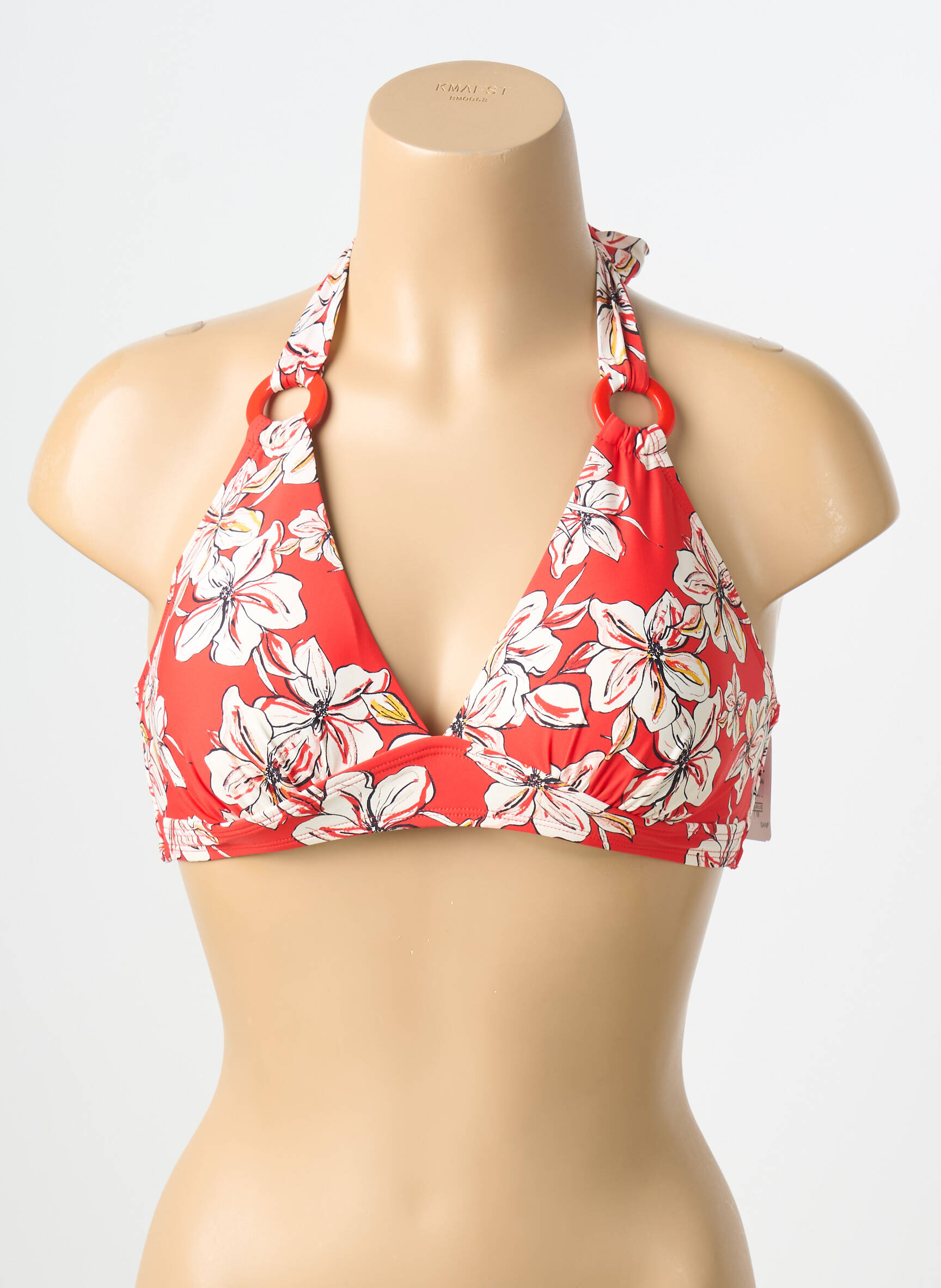 Sutien de costum de baie elasticitate top triunghiuri portocalie AUBADE femeie