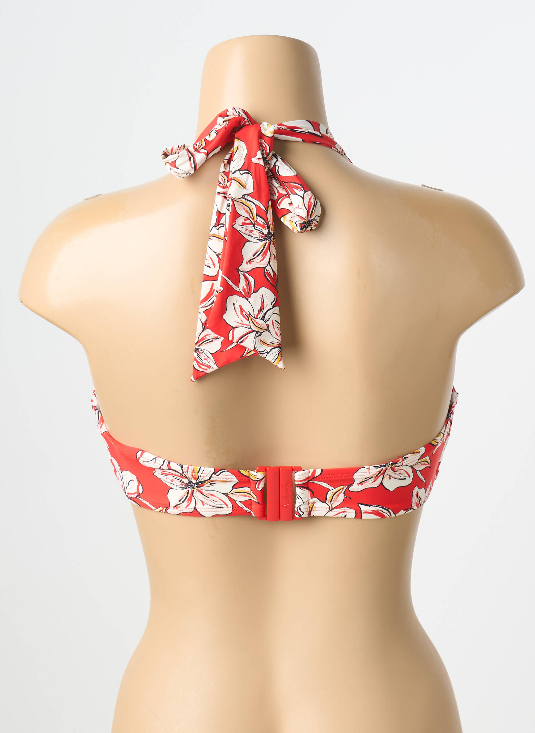 Sutien de costum de baie elasticitate top triunghiuri portocalie AUBADE femeie