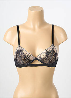 Sutien broderie sutien cupe întregi cu decolteu înalt negru PASSIONATA femeie