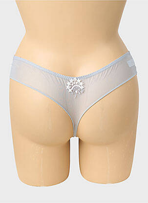 Tanga tulle transparent gri SIMONE PERELE femeie