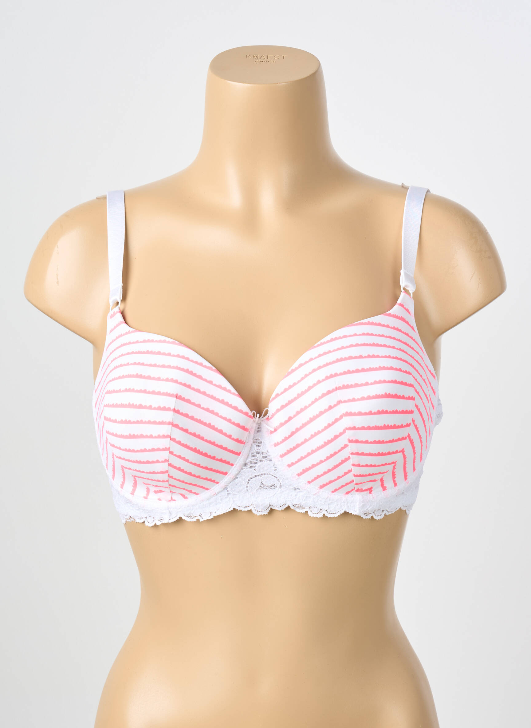 Sutien țesătură dantelă top sutien modelat alb PASSIONATA femeie