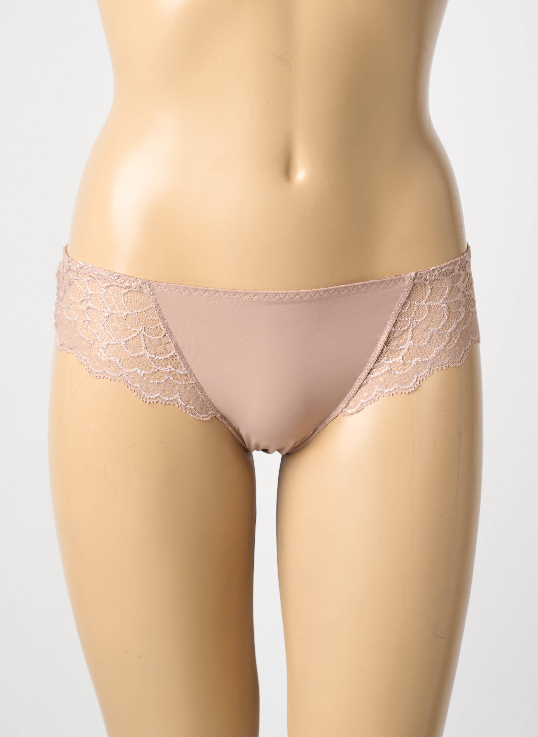 Chilot efect material satinat culoare piersică SIMONE PERELE femeie