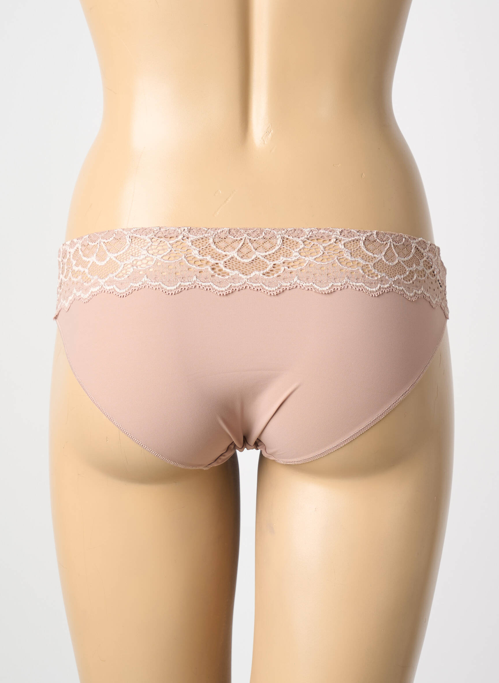 Chilot efect material satinat culoare piersică SIMONE PERELE femeie