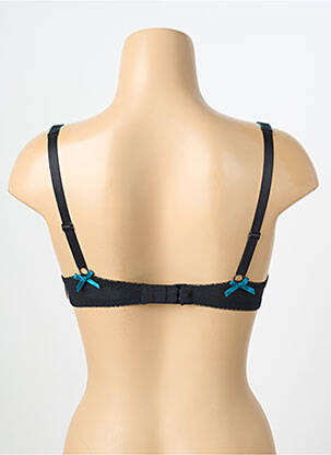 Sutien efect material satinat sutien cupe întregi cu decolteu înalt negru AUBADE femeie