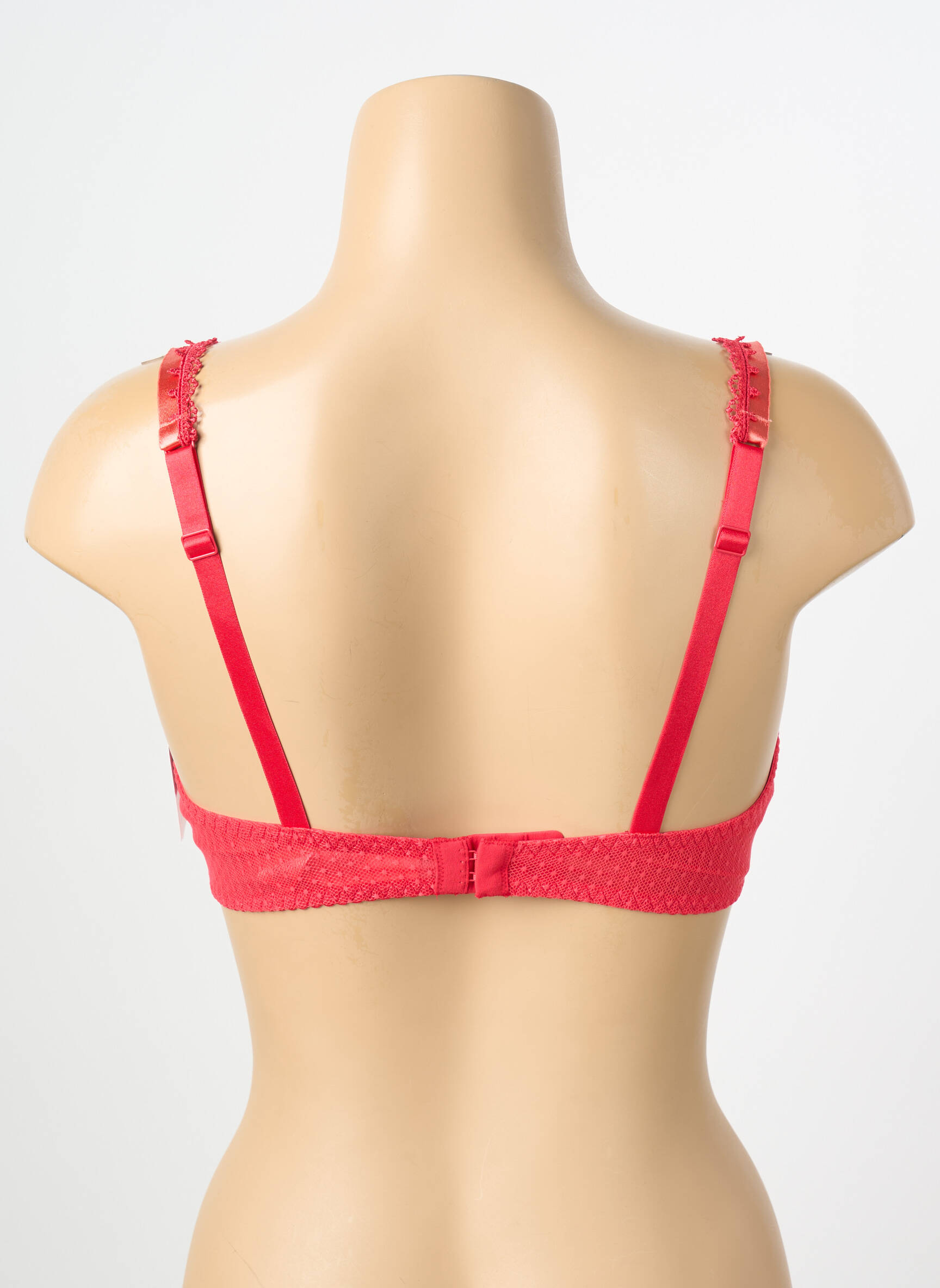 Sutien efect material satinat sutien cupe întregi cu decolteu înalt roz AUBADE femeie