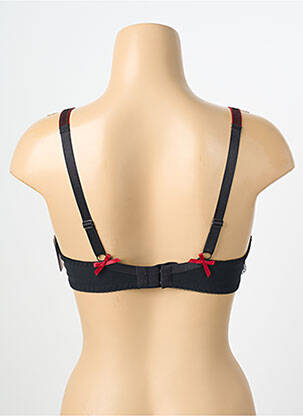 Sutien efect material satinat sutien cupe întregi cu decolteu înalt negru AUBADE femeie