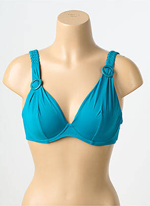 Sutien de costum de baie elasticitate sutien balconet cu decolteu înalt albastru AUBADE femeie
