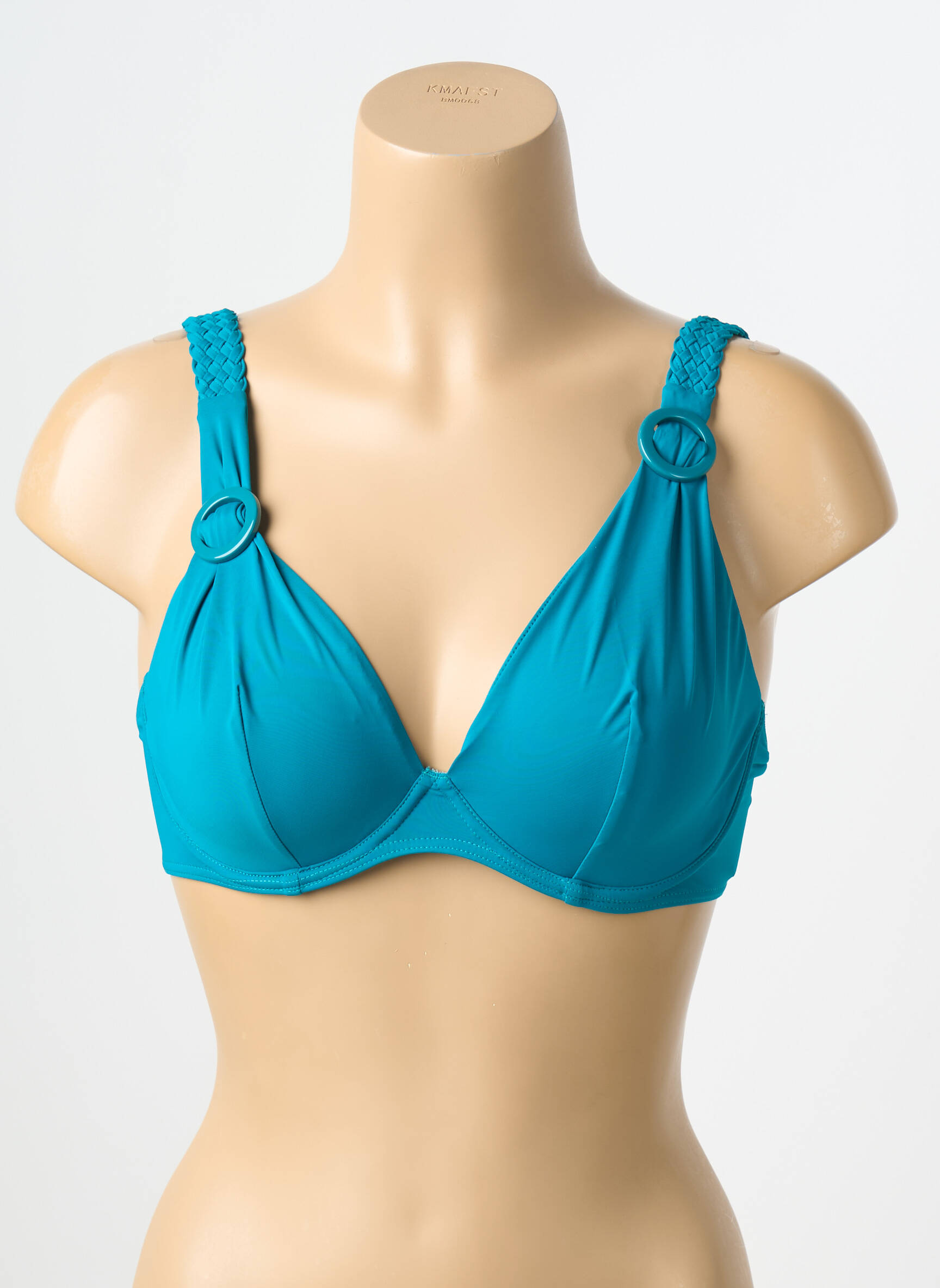 Sutien de costum de baie elasticitate sutien balconet cu decolteu înalt albastru AUBADE femeie