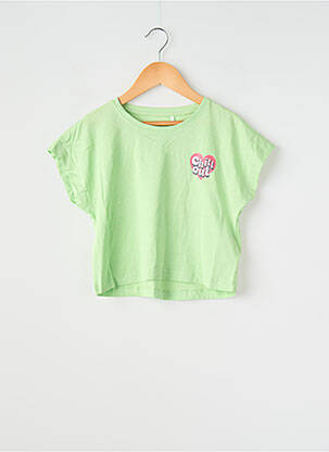 Tricou croială dreaptă mâneci scurte verde NAME IT băiat