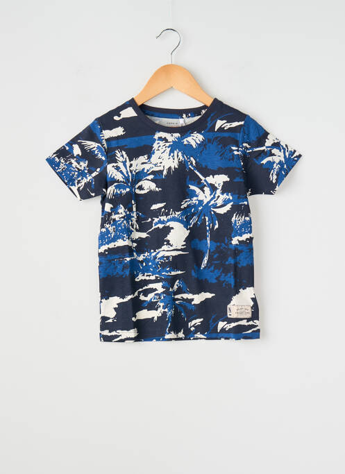 Tricou croială dreaptă mâneci scurte albastru NAME IT garcon