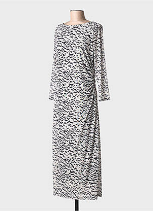 Rochie midi imprimeu fantezie mâneci lungi negru STREET ONE femeie