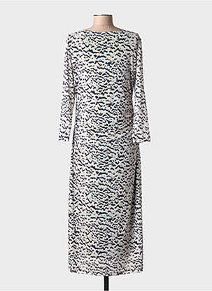 Rochie midi imprimeu fantezie mâneci lungi negru STREET ONE femeie