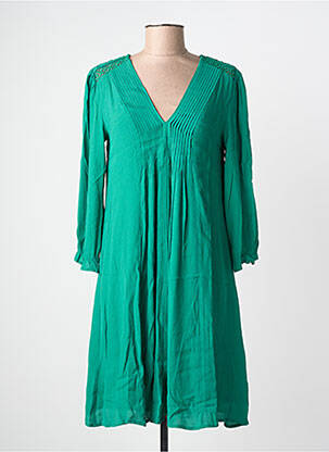 Rochie midi mâneci lungi mâneci lungi verde FREEMAN T.PORTER femeie