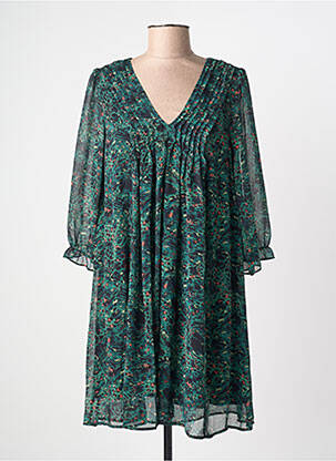 Rochie midi mâneci 3/4 mâneci 3/4 verde FREEMAN T.PORTER femeie