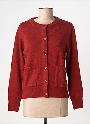 Vestă cu mâneci lungi închidere cu nasturi pe față maro AGATHE & LOUISE femme