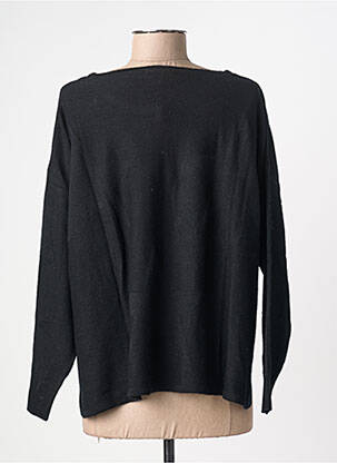 Pulover guler rotund mâneci lungi negru AGATHE & LOUISE femeie