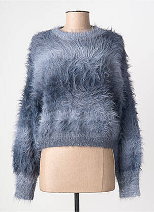 Pulover guler rotund mâneci lungi gri MOLLY BRACKEN femme