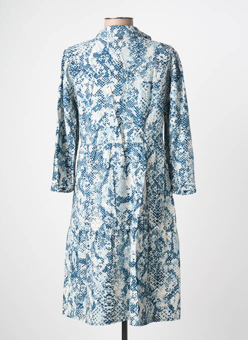 Rochie midi imprimeu fantezie mâneci lungi albastru STREET ONE femme