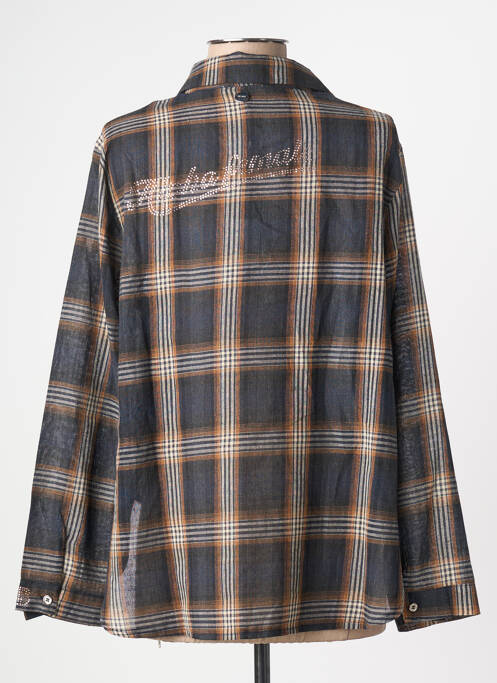 Cămașă croială dreaptă mâneci lungi maro BSB femme