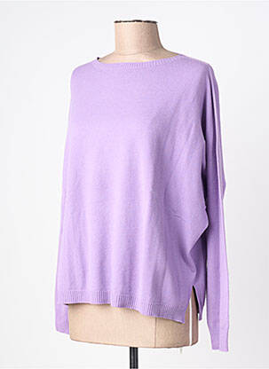 Pulover croială dreaptă mâneci lungi violet L'ATELIER D'ANNA femeie