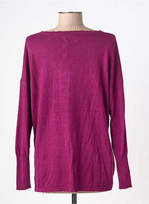 Pulover croială dreaptă mâneci lungi violet BSB femeie