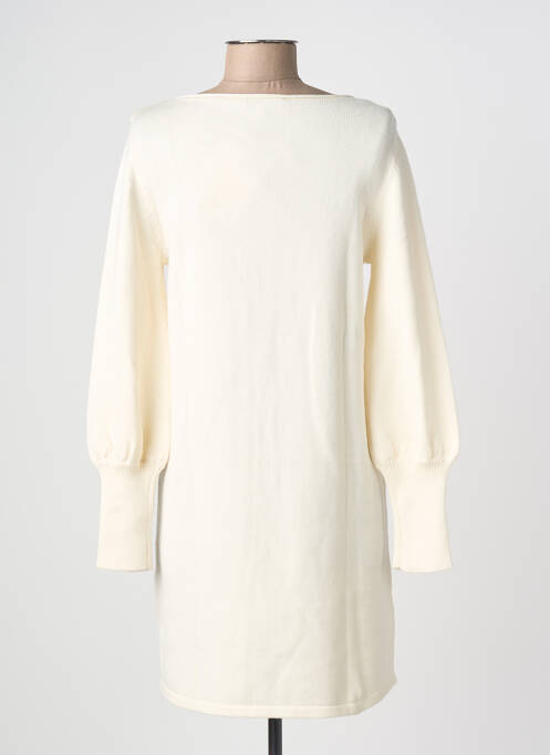 Rochie pulover elasticitate mâneci lungi bej SURKANA femme