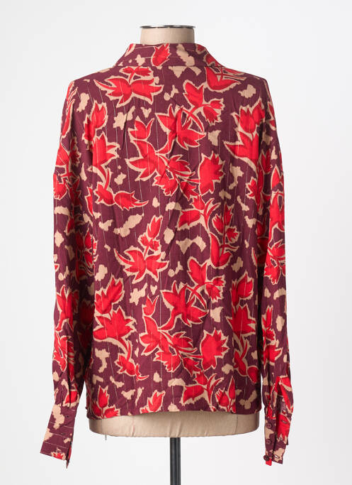 Cămașă imprimeu fantezie mâneci lungi roșu SURKANA femme