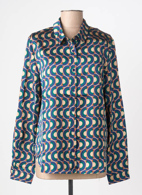 Cămașă imprimeu fantezie mâneci lungi verde FREEMAN T.PORTER femme