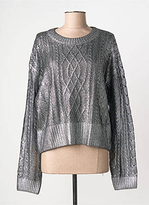 Pulover strânsă pe partea de jos mâneci lungi argintiu FREEMAN T.PORTER femme