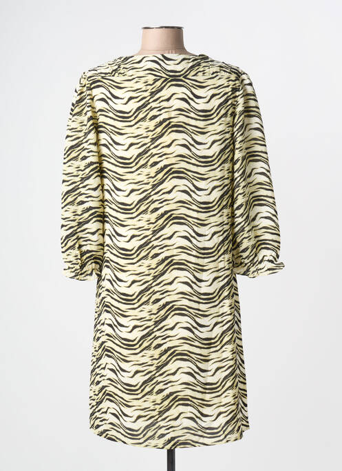 Rochie midi imprimeu fantezie mâneci lungi verde FREEMAN T.PORTER femme