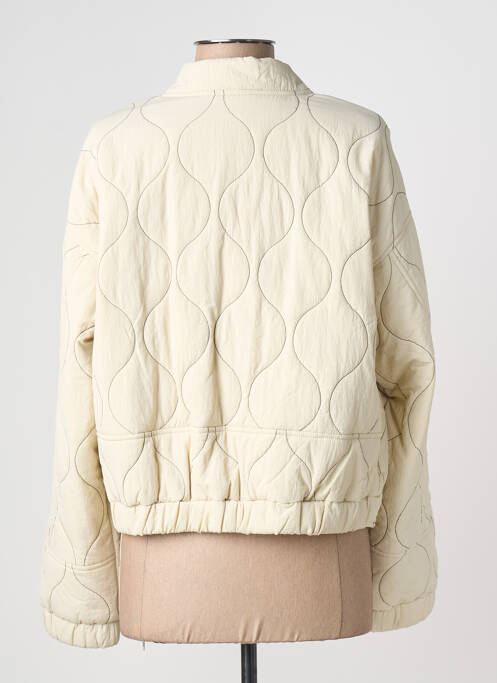 Geacă guler col înalt bej ICHI femme