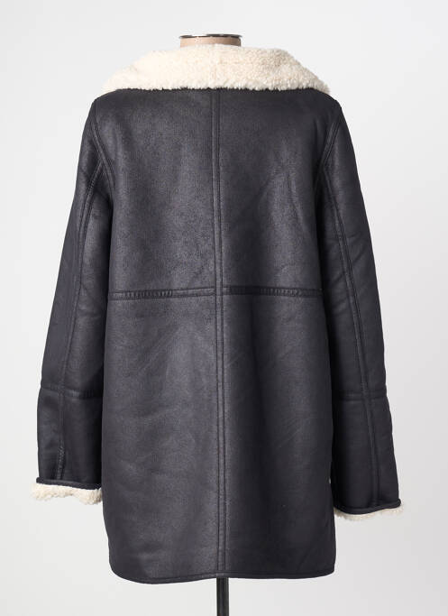 Palton lung croială dreaptă fără glugă negru STREET ONE femme