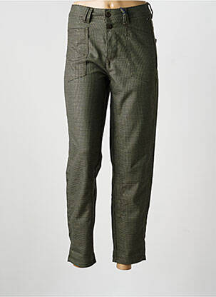 Pantalon 7/8 talie înaltă talie înaltă verde FREEMAN T.PORTER femeie