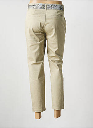 Pantalon chino țesătură poplin mărime normală verde FREEMAN T.PORTER femeie