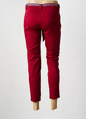 Pantalon chino țesătură poplin mărime normală roșu FREEMAN T.PORTER femeie