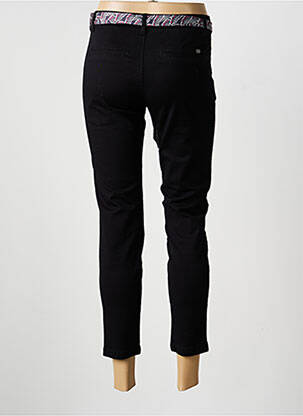 Pantalon chino țesătură poplin mărime normală negru FREEMAN T.PORTER femeie