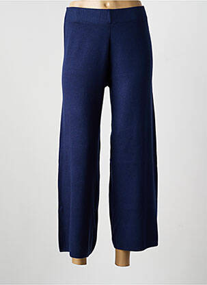 Pantalon 7/8 elasticitate mărime normală albastru BSB femeie