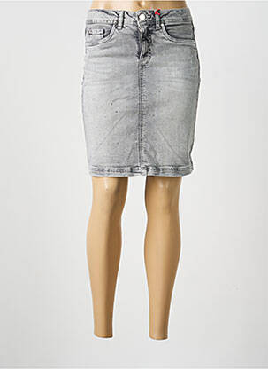 Fustă scurtă buzunare gri STREET ONE femme