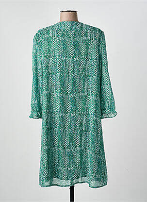 Rochie scurtă mâneci 3/4 mâneci 3/4 verde FREEMAN T.PORTER femeie