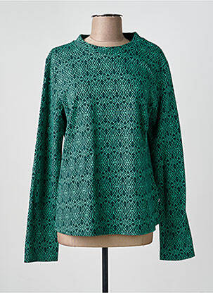 Tricou imprimeu fantezie mâneci lungi verde BLUTSGESCHWISTER femme